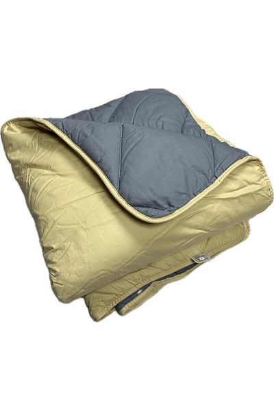 Clasy Ranforce Quilt Single Yellow and Gray Colored