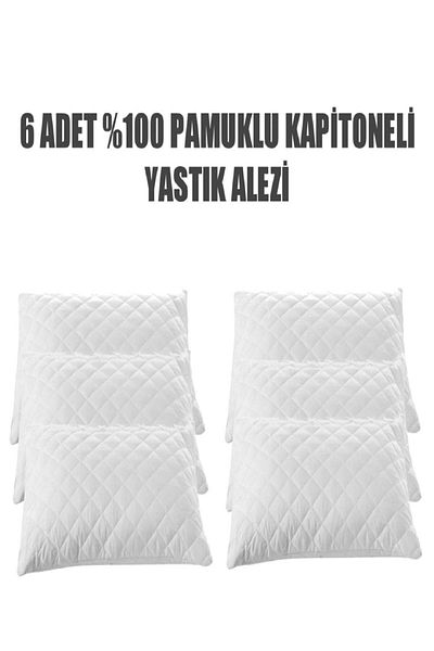 Madame Clean Home Saltele de protecție matlasate, din bumbac, 6 bucăți, cu fermoar