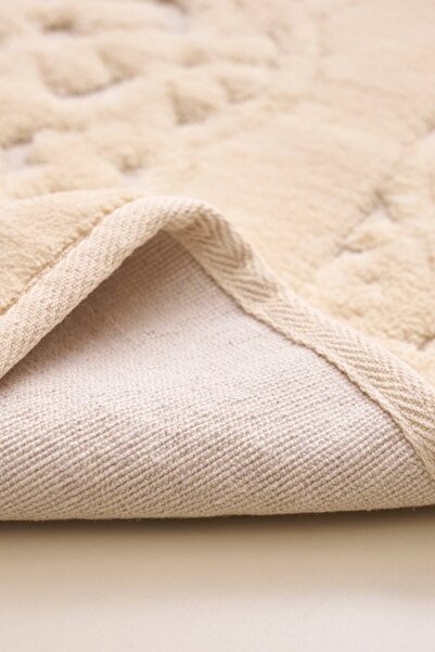 Madame Clean Home Damaks Cotton Eco 2 Li Paspas Cappuccino %100 Pamuk