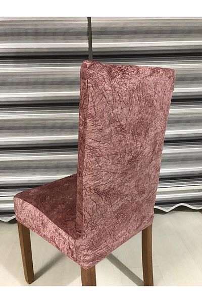 Hilal Home 6 Πακέτο Καλύμματα καρέκλας Dusty Rose