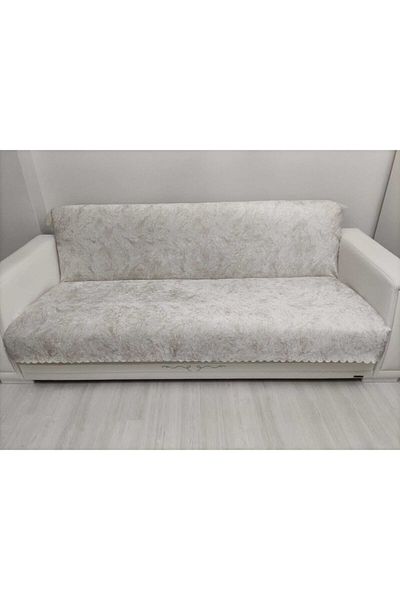 Selçuklu Tekstil غطاء أريكة إسفنجي لسرير الأريكة كريمي ساطع