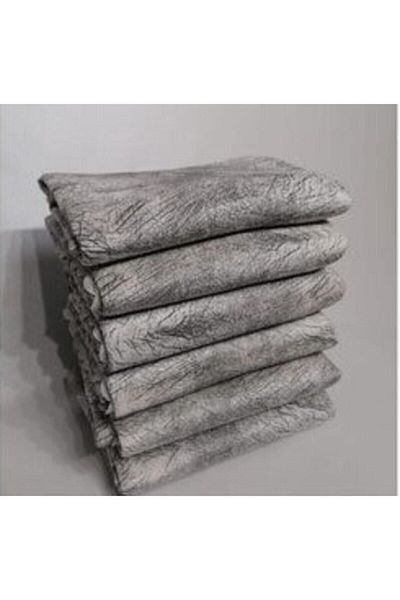 Selçuklu Tekstil Dark Gray Sponge Vein Patterned and Shiny Sofa Sofa Bed Cover