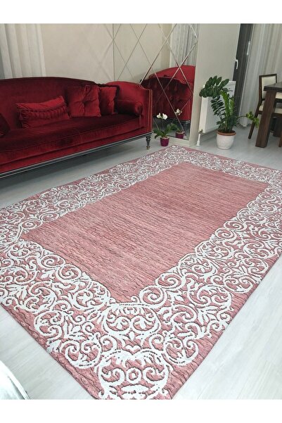 Madame Clean Home Suyolu ružičasti model elastične baršunaste navlake za tepih