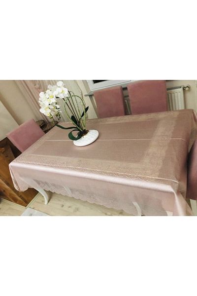 Madame Clean Home Τραπεζομάντιλο από τούλι χωρίς τσιμπήματα Κομψή σχεδίαση Δαντέλα 160x220