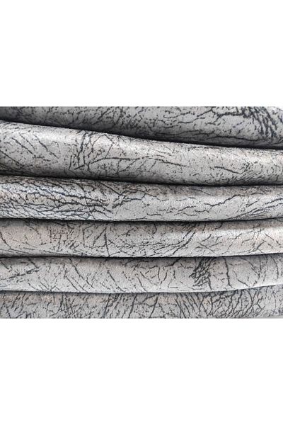 Selçuklu Tekstil Sponge Sofa Sofa Bed Cover Vein Patterned Bright Gray