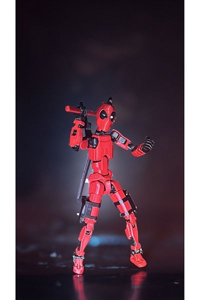 Shaddshop Deadpool 13 Dummy - Movable Shape Changing Robot Toy Figure(Gun Set Included)