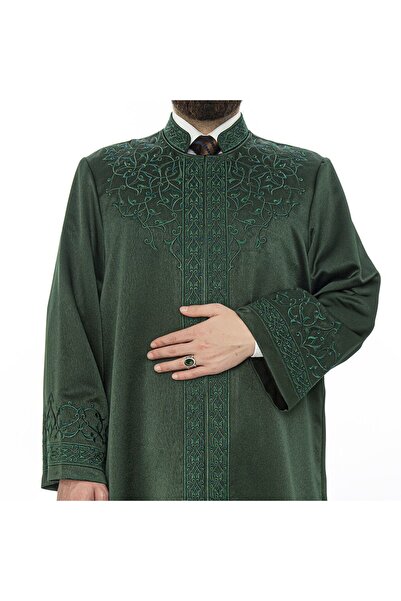 İkranur Lüks Yeşil Vera İmam Cübbesi
