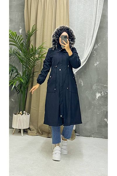 Vibeys Collection Women's Winter Coat & Coat with Fur Inside and Waterproof