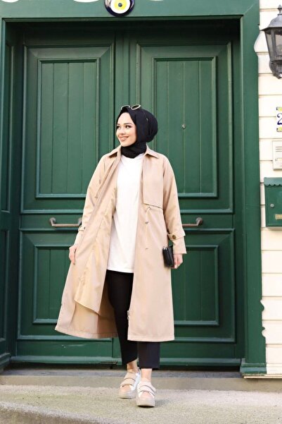 Vibeys Collection Αδιάβροχη γυναικεία καμπαρντίνα με επένδυση με φερμουάρ