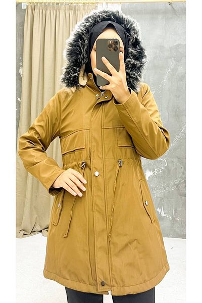 Vibeys Collection Водоустойчиво дамско зимно палто и яке с кожена подплата и яке