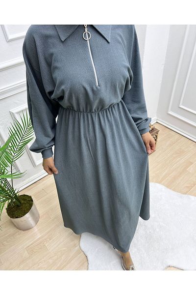 Vibeys Collection Φόρεμα Hijab με μακρύ ύφασμα