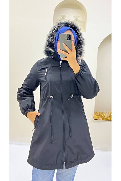 Vibeys Collection Women's Winter Coat & Coat with Fur Inside and Waterproof