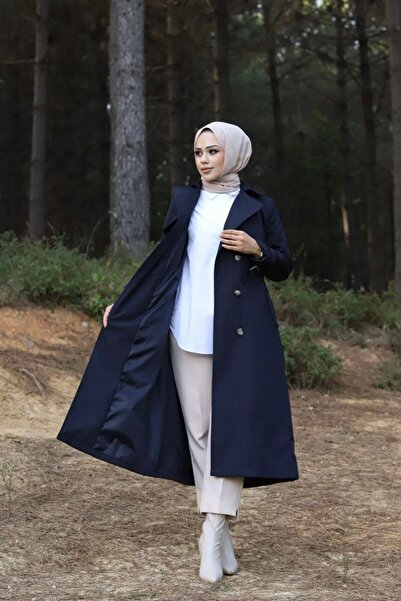 Vibeys Moda Круазе з підкладкою всередині коміра Водонепроникний жіночий тренч