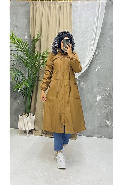 Vibeys Collection Women's Winter Coat & Coat with Fur Inside and Waterproof