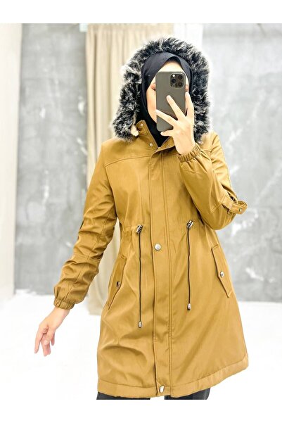 Vibeys Collection Γούνινο εσωτερικό και αδιάβροχο γυναικείο χειμωνιάτικο παλτό & παλτό