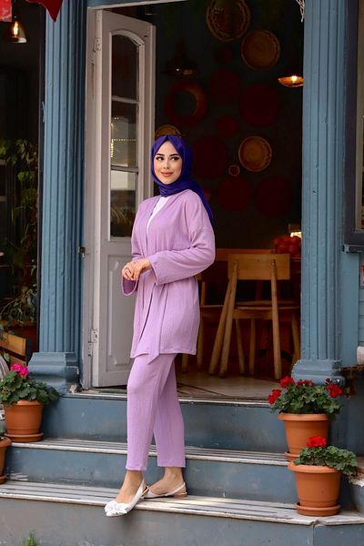 Marjinal City Belted Kimono Double Set