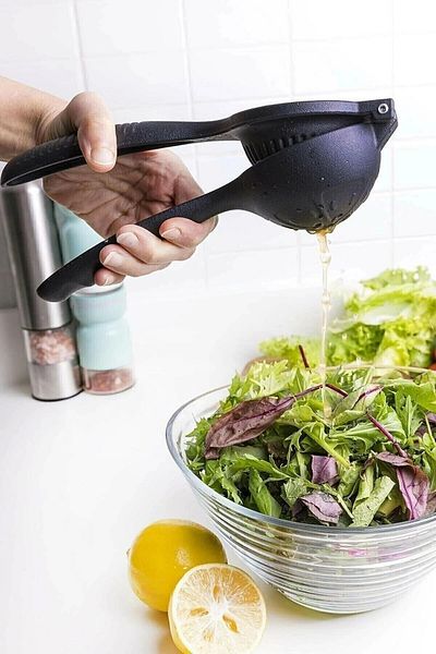 Ecolux Lux Black Practical Real Cast Iron Lemon Squeezer