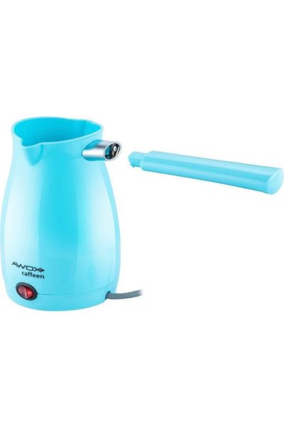TRENDBULL Blue Electric Plastic Coffee Machine - 5 Cup Capacity