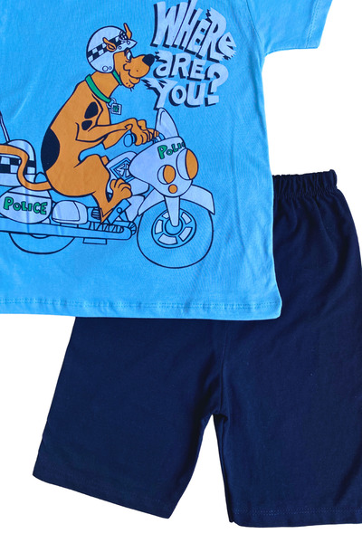 Nisankids Ανδρικό παιδικό κοστούμι Scooby Doo με στάμπα - 100% βαμβάκι, ένα μέγεθος