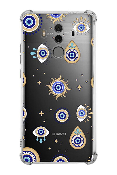 PrintiFy Prinrify Huawei Mate 10 Pro Compatible Evil Eye Bead 5 Printed Trans...