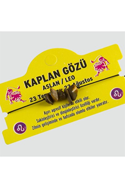AKSESUARIM Doğal Taşlı Aslan Burç Bileklik