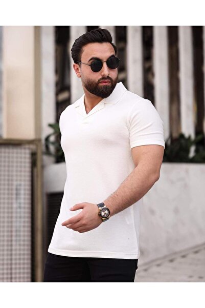 Sublime Butik Tricou din bumbac cu guler polo anti-transpirație fără broderie...