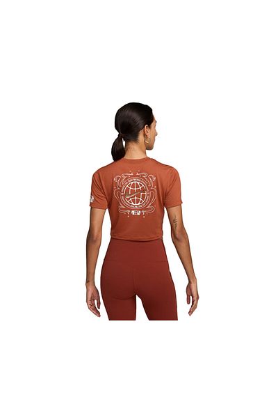 Nike Πορτοκαλί γυναικείο μπλουζάκι casual - W Nsw Tee Dance Ss Oly FZ0403-825