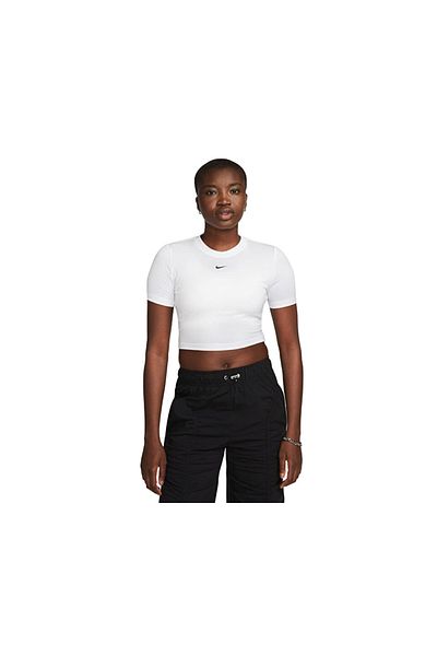 Nike Women's Essential T-Shirt - Slim Fit, Casual, Sportswear, White FB2873-100