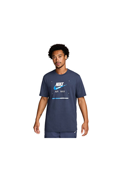 Nike Tricou casual pentru bărbați, albastru - M NSW Tee FW Cnct FV3778-410