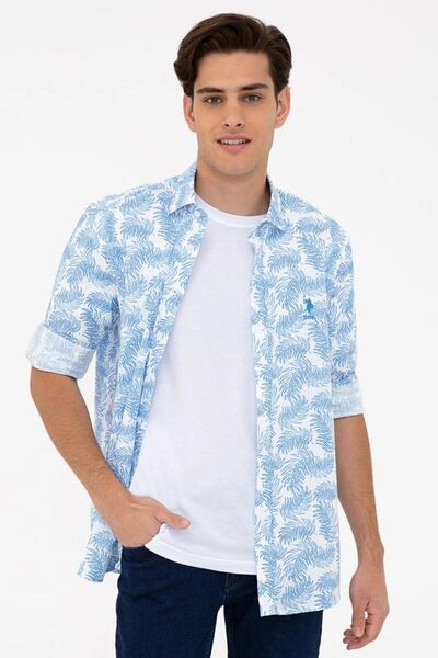 U.S. Polo Assn. Чоловічий синій гольф з довгим рукавом