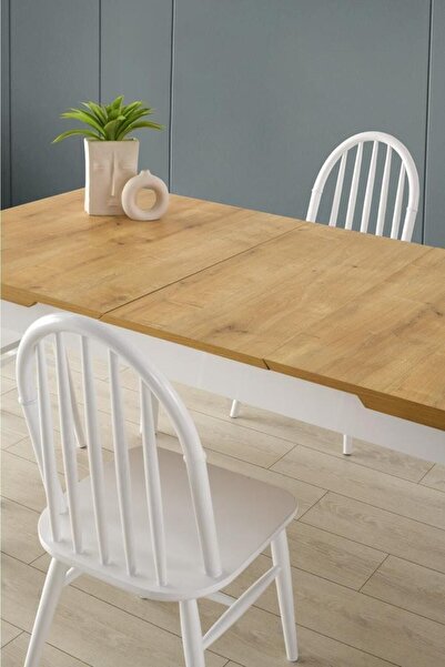 Erezogulları Mobilya Lotus Ada Ağaç Açılır Yemek Masa Sandalye Takımı