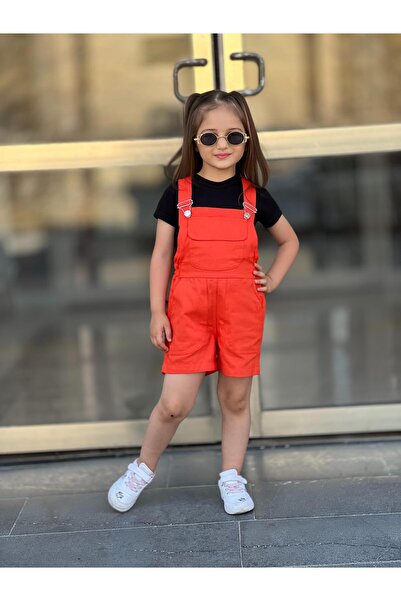 Bombicix Linen Shorts Salopet - Girl