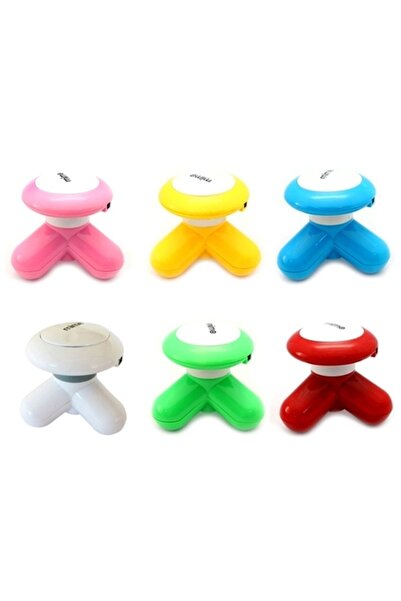 RELATOS Mini Masaj Aleti -pilli Usb Li 3 Başlı Vücut Ovma Masaj Alaeti Titreş...