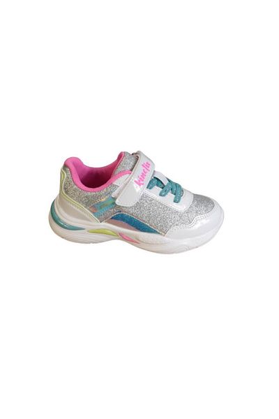 Kinetix KINETIX Girl - 26 30 Silver Glitter Comfort Sole Casual Sneakers