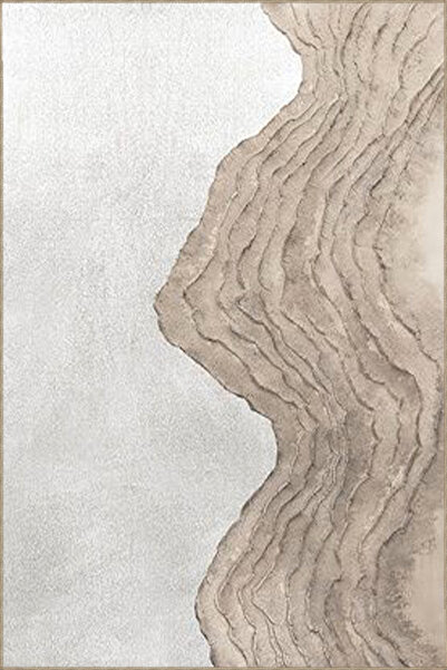 Rugs Modern Halı Şerit Desenli Dokuma Taban Halı ve Yıkanabilir Halı miravip9911