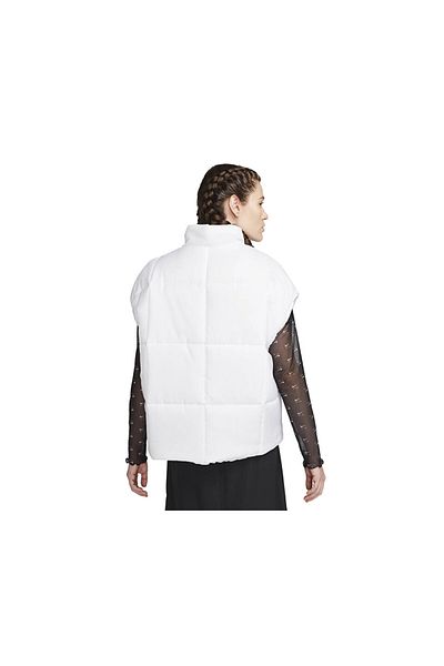Nike White Women's Outdoor Vest - Waterproof, W Nsw Tf Thrmr Clsc Vest FB7679-100