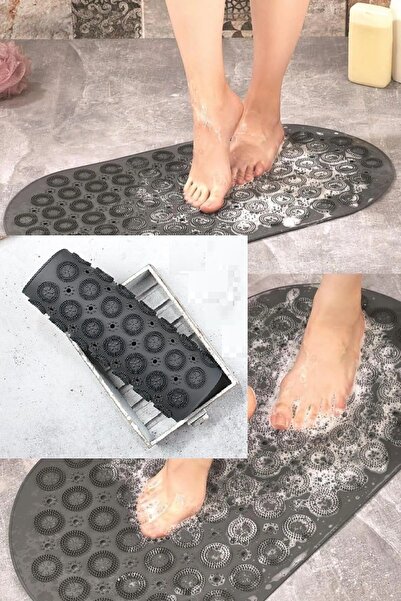 RELATOS Vantuzlu Banyo Kaydırmaz Paspas- Tırtıklı Ayak Duş Matı Silikon Masaj...