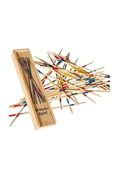 RELATOS Oyun Çubukları 31 Adet Oyun Çubuğu Spiel Kürdan Oyunu Ahşap Kutulu