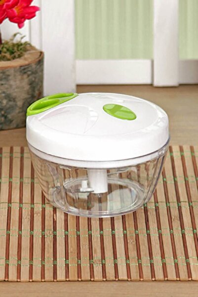 RELATOS Hazneli Ipli Soğan Doğrayıcım 3 Bıçaklı Meyve Sebze Doğrayıcı Ipli Çe...