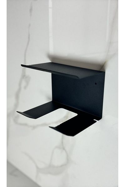 VELUX HOME مجفف الشعر المعدني وحامل الكابلات رف شماعات الحمام - جهاز منظم 10*15*10.5 سم