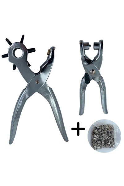 RELATOS 2li Kolay Kemer Deri Delik Açma Delme Aleti Delici Pensesi Delgeç Seti