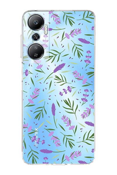 PrintiFy İnfinix Hot 20 ile Uyumlu Water Color 3  Kamera Korumalı Şeffaf  Kılıf