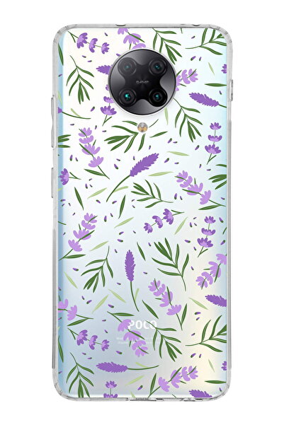 PrintiFy Poco F2 Pro ile Uyumlu Water Color 3  Kamera Korumalı Şeffaf  Kılıf