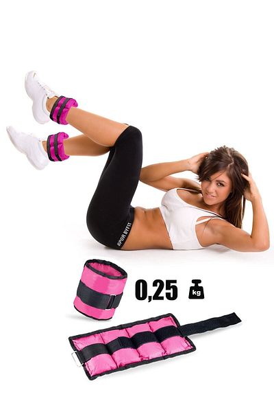 Spor Byfit 0.25 Kg x 2 Pink Wrist or Ankle Weights