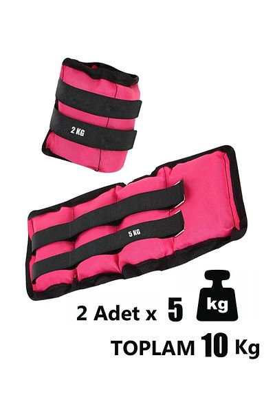 Spor Byfit 5 Kg X 2 Pink Hand or Ankle Weights