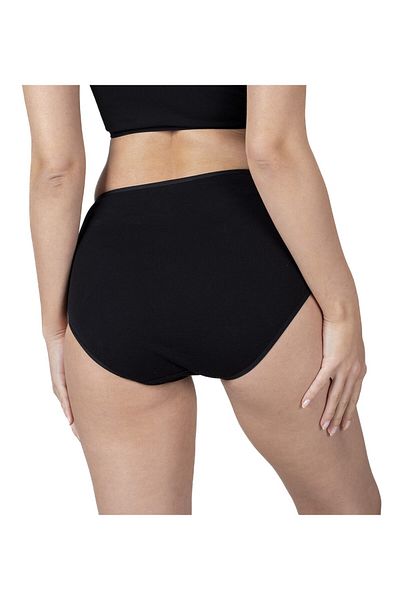 PİNUPTEX 3-Piece High Waist Black Cotton Panties