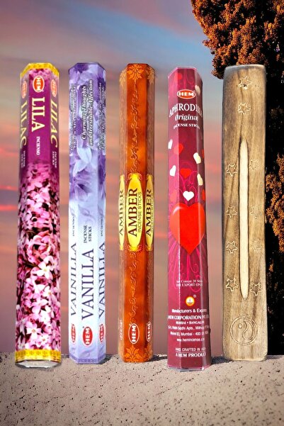 Çubuk Tütsü (AMBER,LEYLAK,VANİLYA AFRODİZYAK ETKİ) Ve Tütsü Kayığı