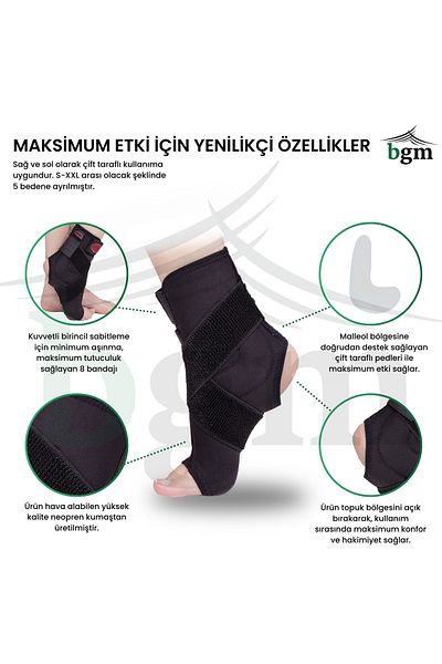 bgm Ankle Brace High Quality 8 Bandages Malleol Supported Ankle