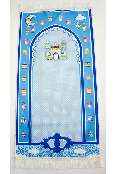 Rell Home Patterned Digital Printed Children's Prayer Rug