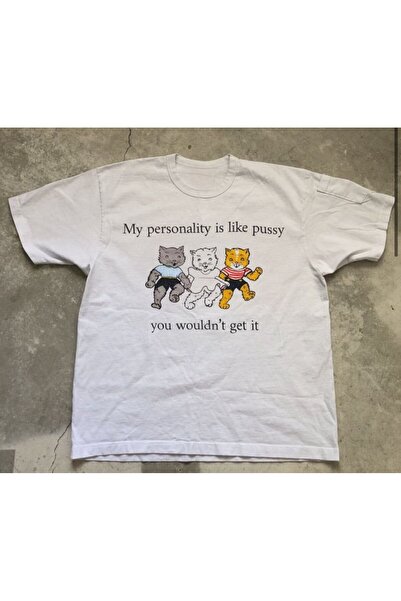 MAYDAY CULTURE Λευκό φούτερ Unisex Oversize Dtf με στάμπα